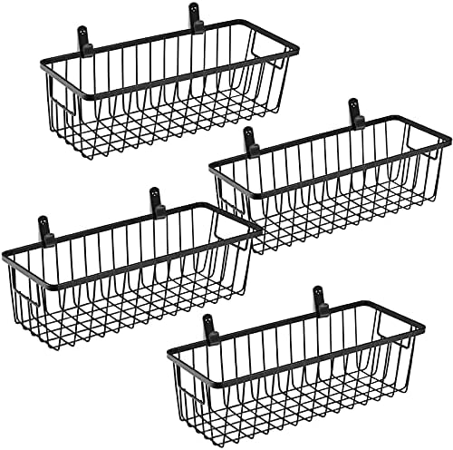 Wandhängekörbe, kleine Drahtkörbe zur Aufbewahrung, 4er-Pack